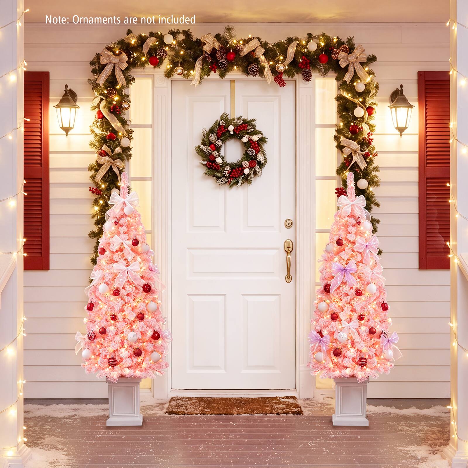Note: Ornaments are not included
