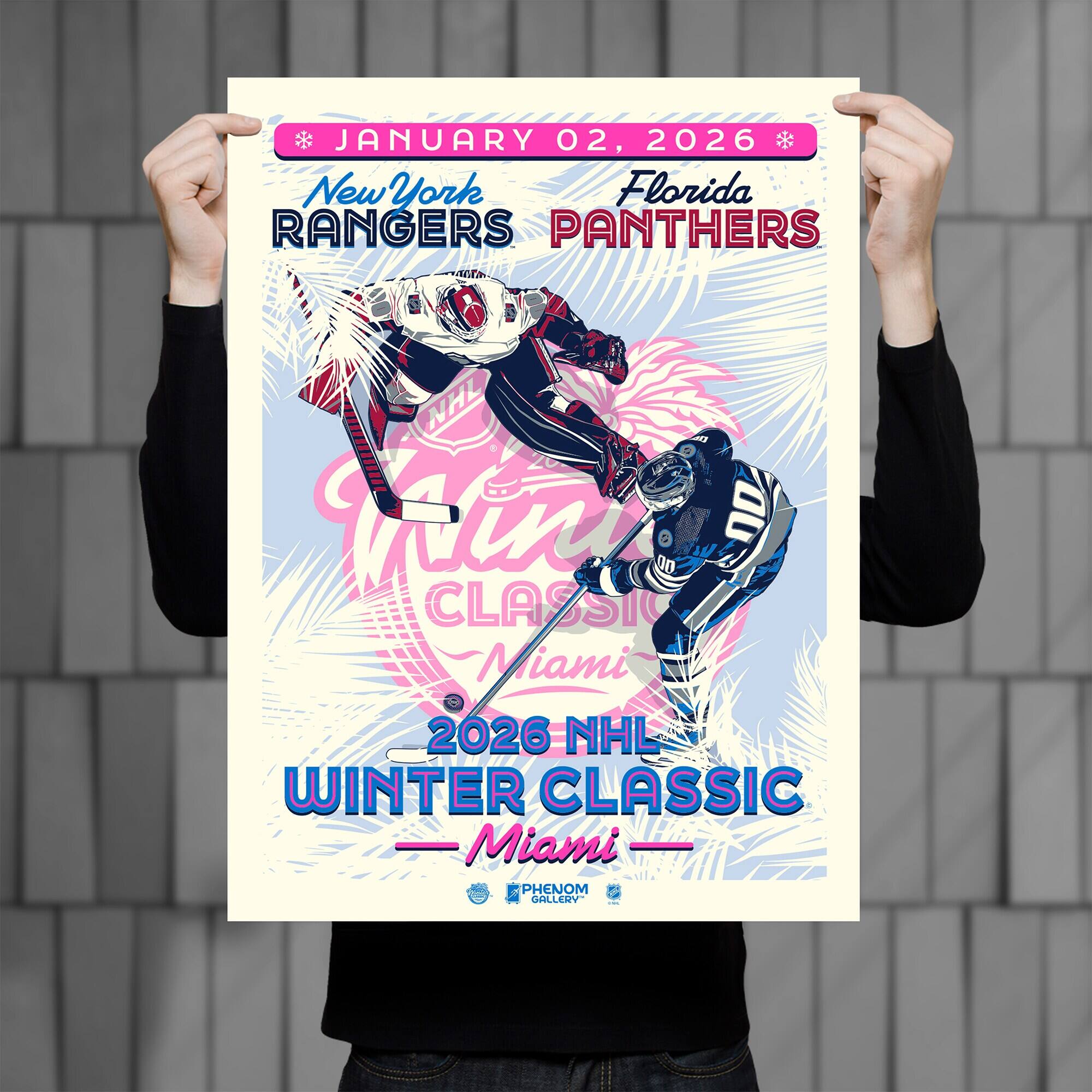 JANUARY 02, 2026  
New York RANGERS  
Florida PANTHERS  

NHL WINTER CLASSIC  
Miami  
2026  

PHENOM GALLERY