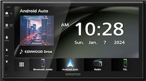 Kenwood - 6.8" - Wireless Apple CarPlay and Android Auto Bluetooth Digital Multimedia Receiver - Black