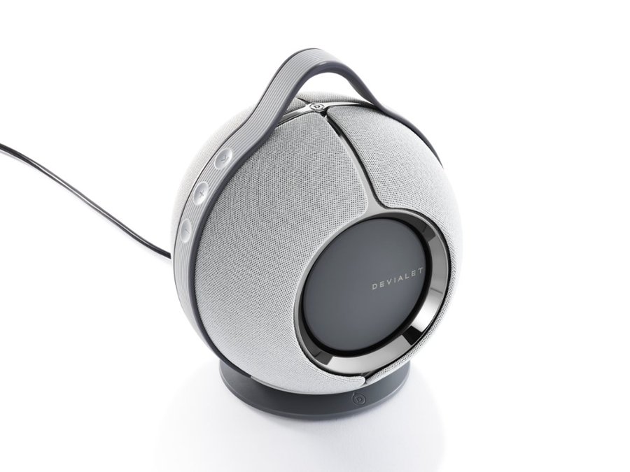 Alt View 15. Devialet - Mania Portable Bluetooth and Wi-Fi Capability Speaker - Light Gray.