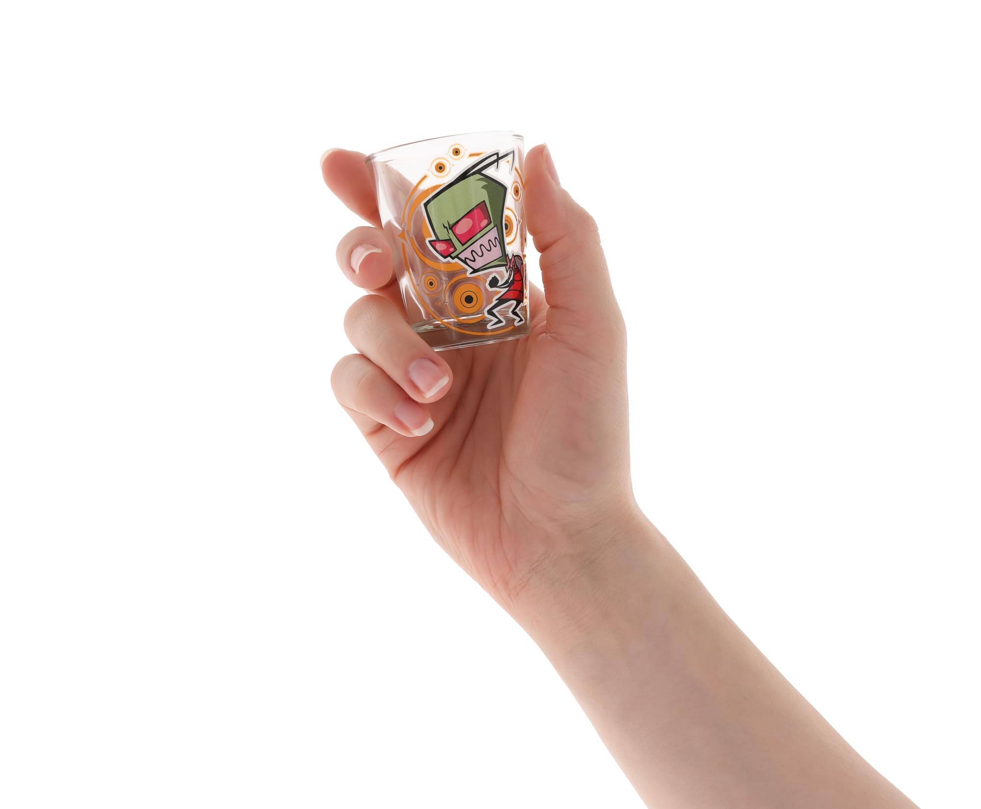 Alt View 2. Silver Buffalo - Invader Zim Characters 2-Ounce Mini Shot Glasses | Set of 4 - Clear.