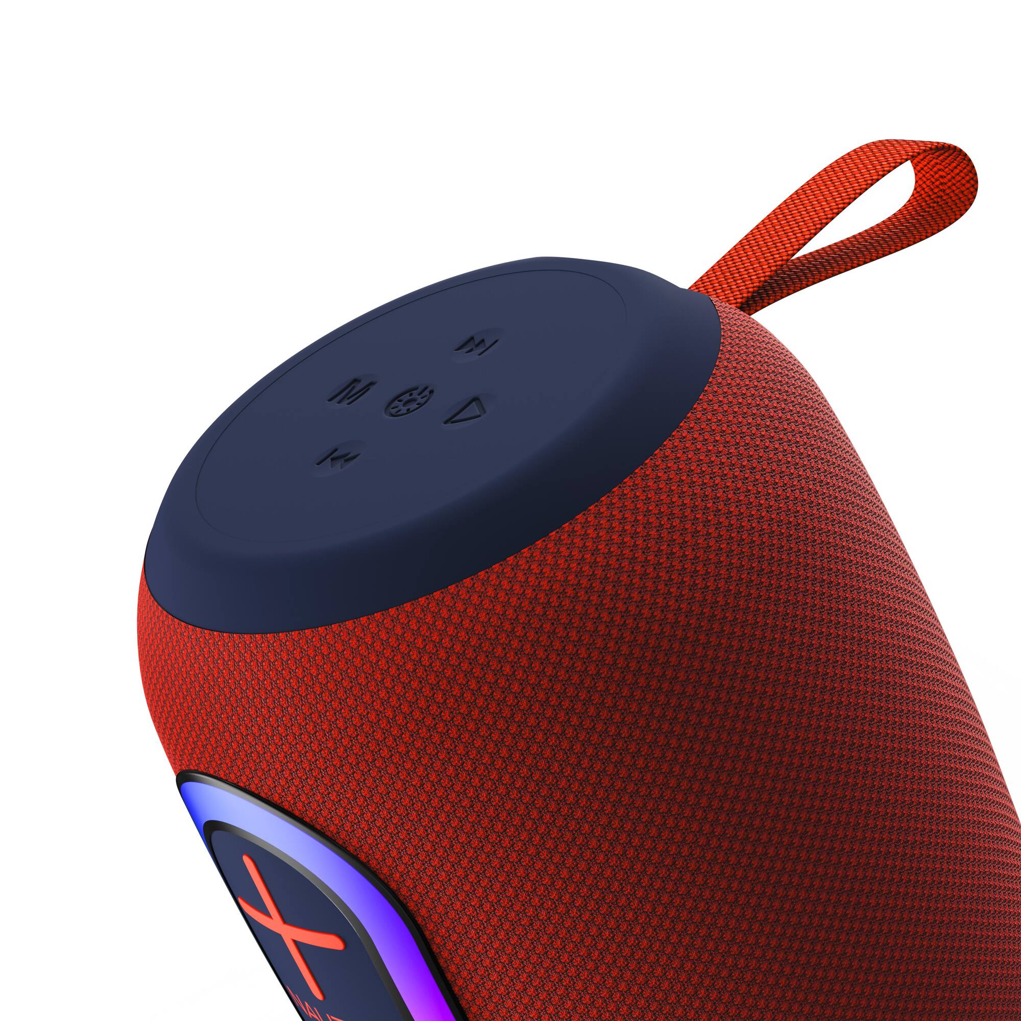 Left. Nautica - NAUTICA NAYMAN SP620 PORTABLE BLUETOOTH SPEAKER - Red-Navy.
