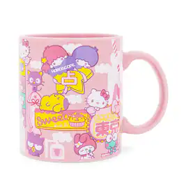 Silver Buffalo - Sanrio Hello Kitty and Friends Icons Ceramic Mug | 20 Ounces - Pink