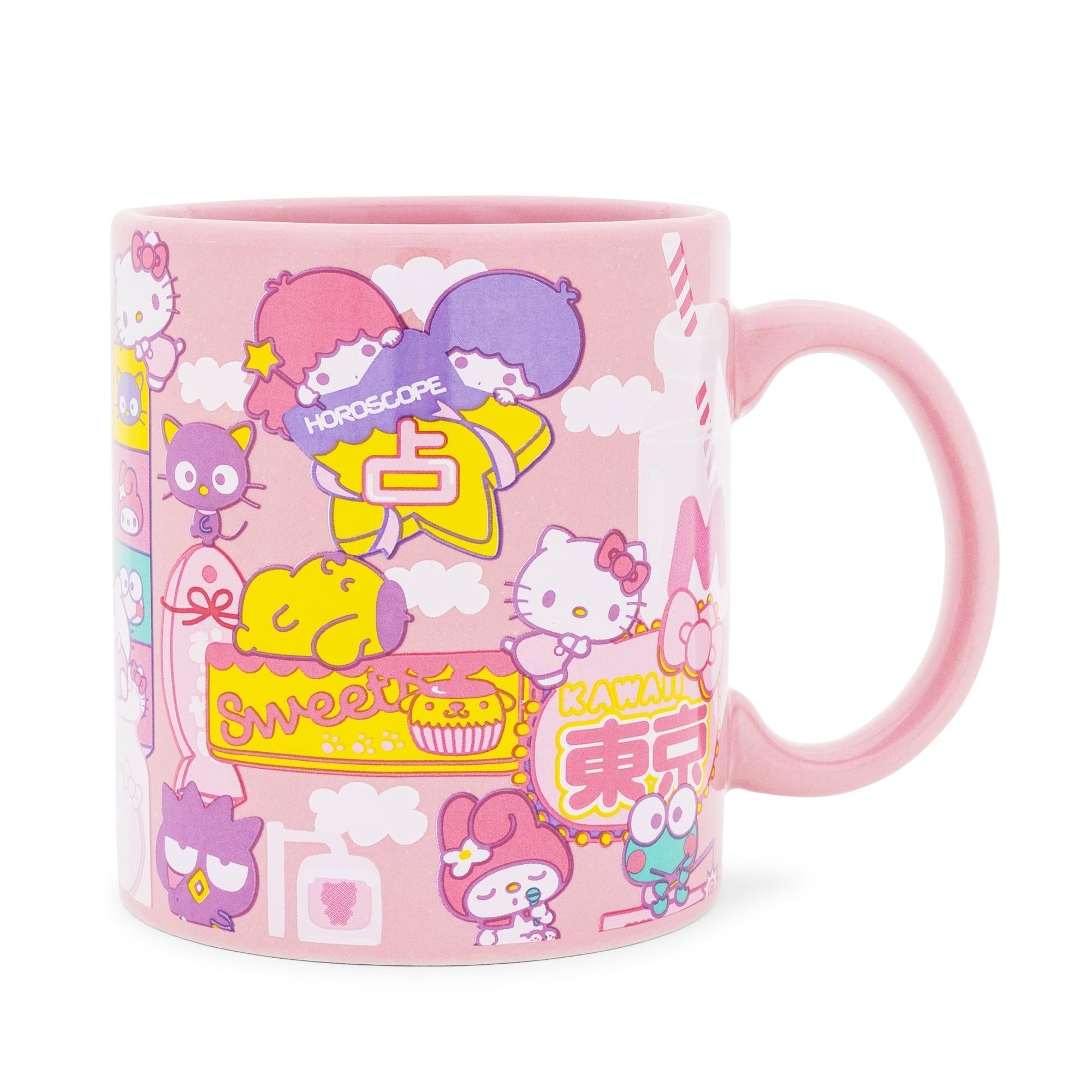 Silver Buffalo - Sanrio Hello Kitty and Friends Icons Ceramic Mug | 20 Ounces - Pink