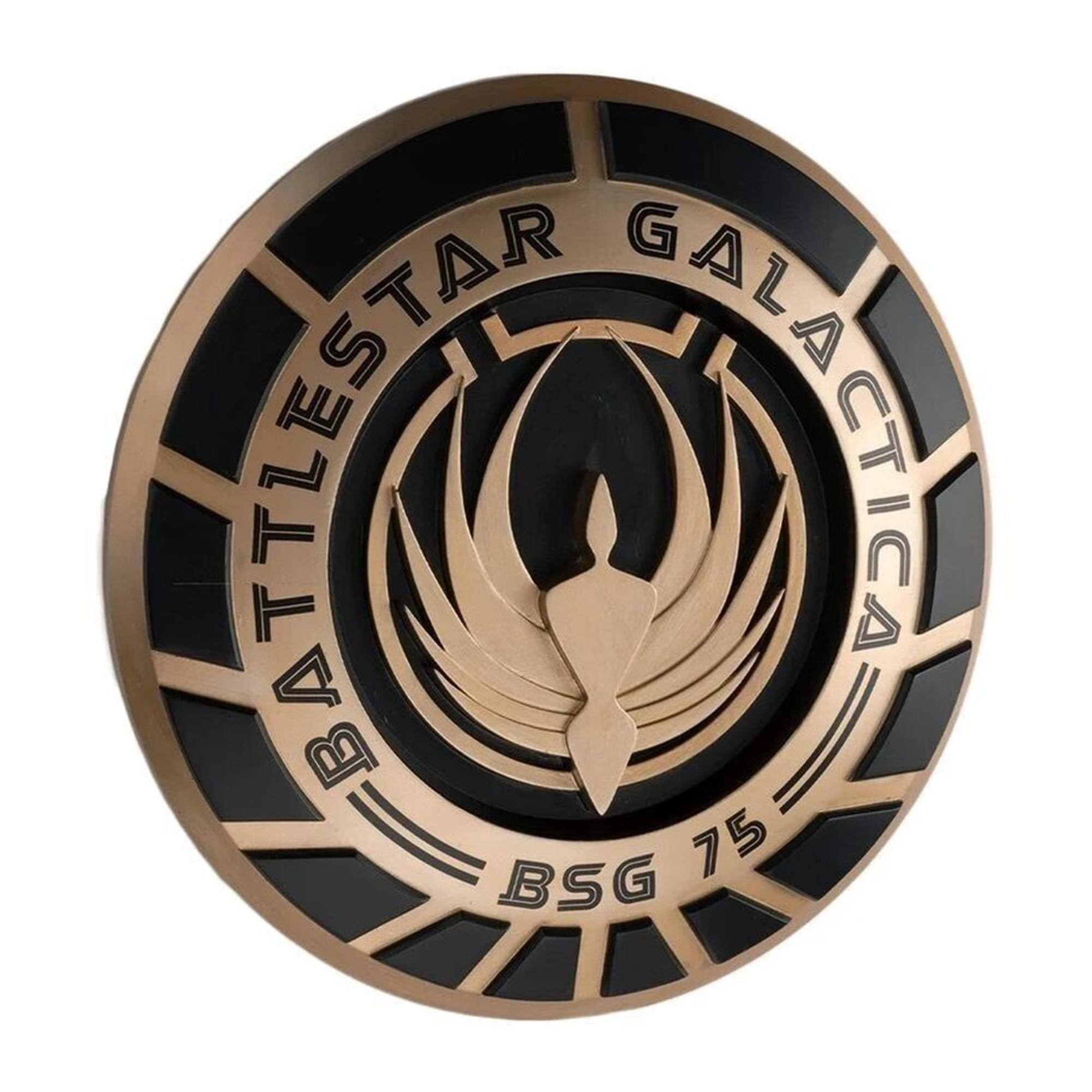 Alt View 10. Eaglemoss - Eaglemoss Battlestar Galactica Replica | Galactica Plaque - Brown.