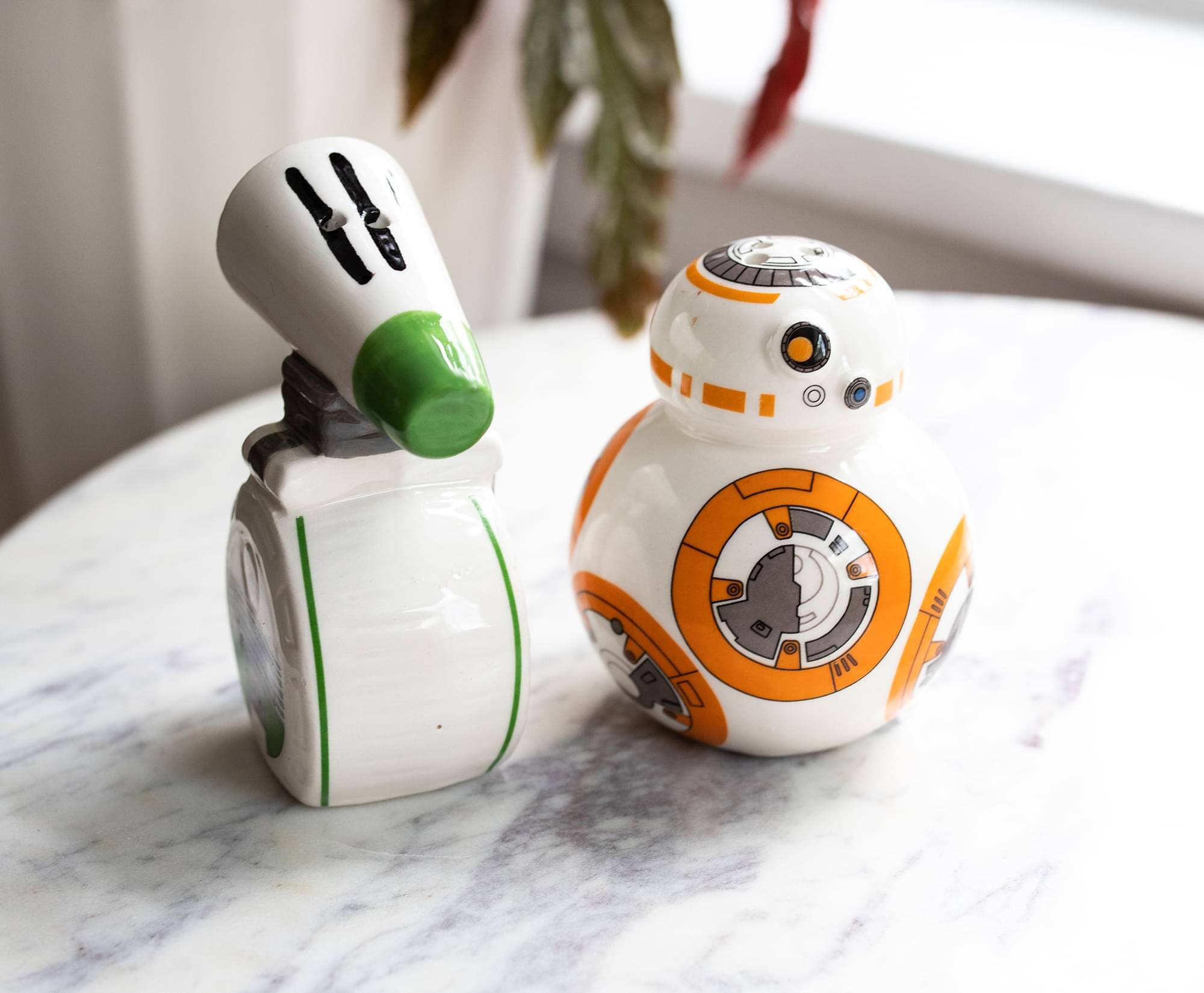 Alt View 4. Star Wars - Star Wars BB-8 and D-O Ceramic Salt and Pepper Shakers | Set of 2 - White.