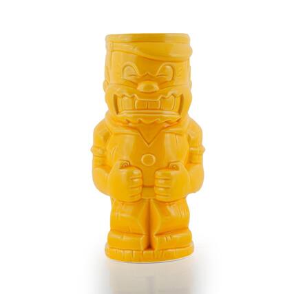 Front. ThinkGeek - Geeki Tikis Popeye's Bluto Mug | Ceramic Tiki Style Cup | Holds 23 Ounces - Orange.