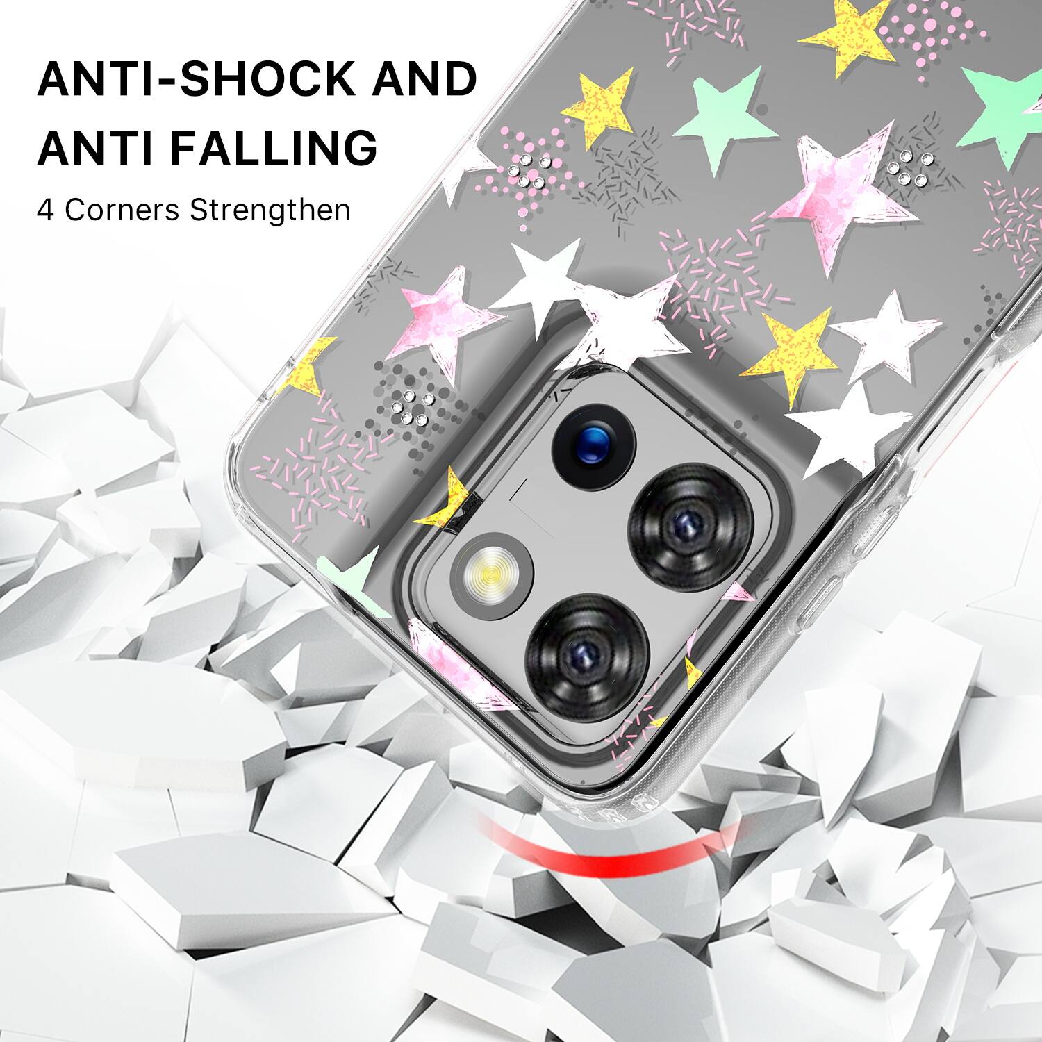 ANTI-SHOCK AND ANTI FALLING  
4 Corners Strengthen