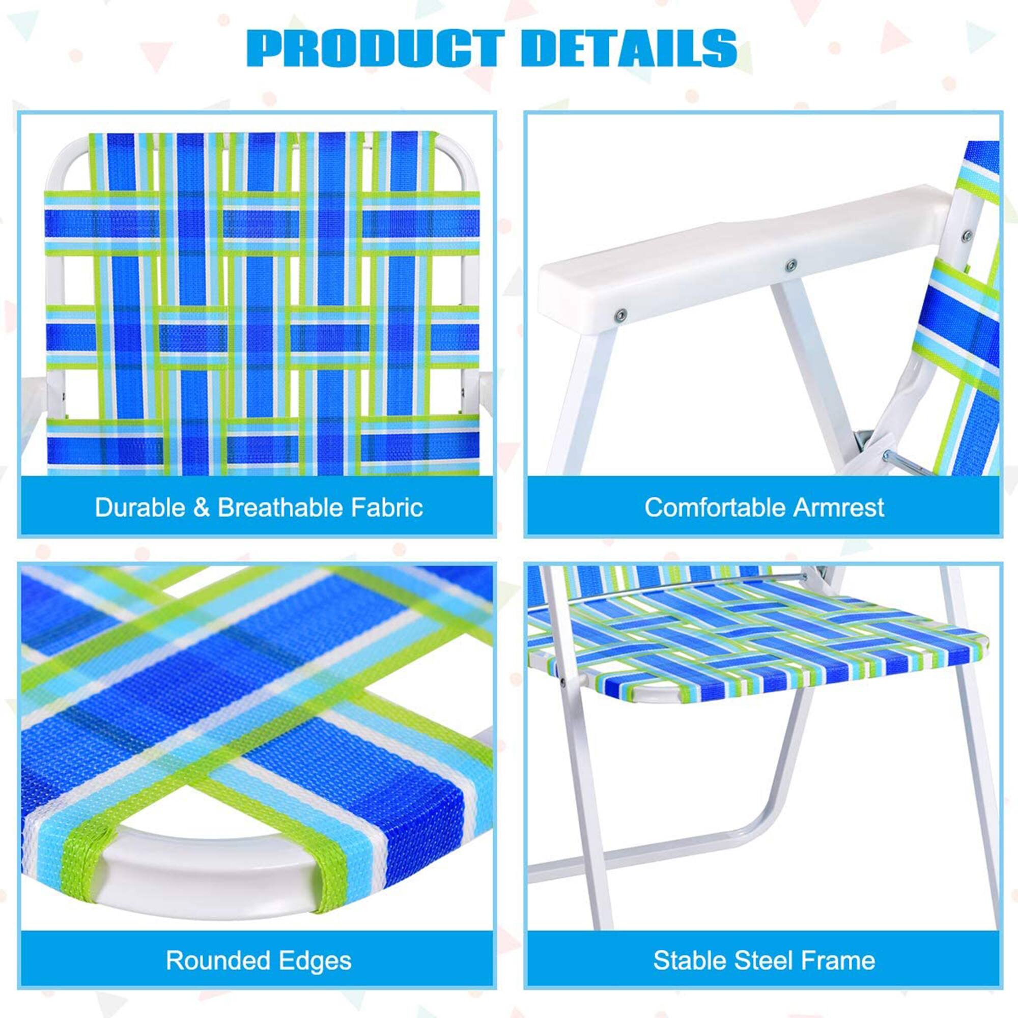 PRODUCT DETAILS

- Durable & Breathable Fabric
- Comfortable Armrest
- Rounded Edges
- Stable Steel Frame