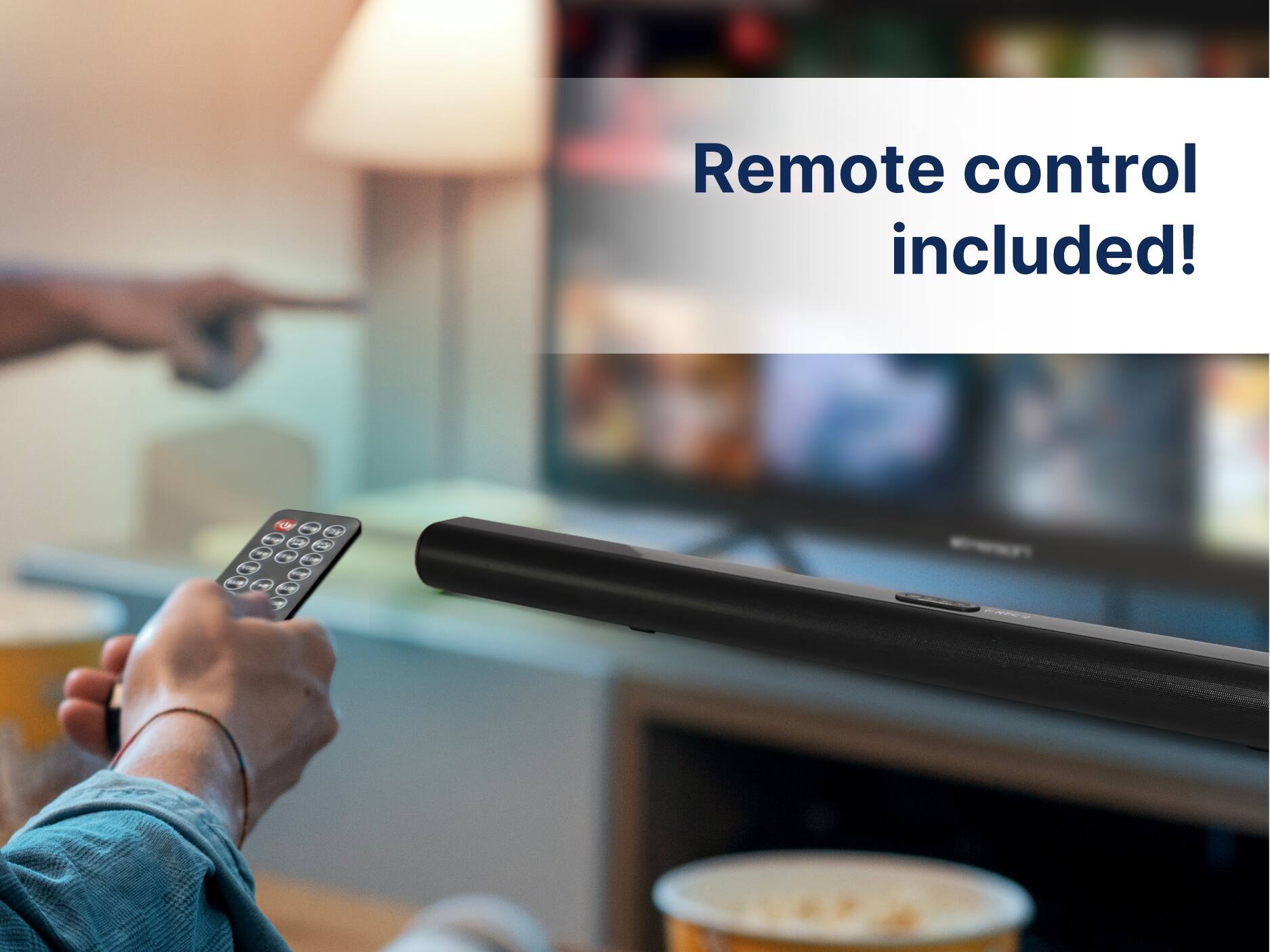 Remote control included!