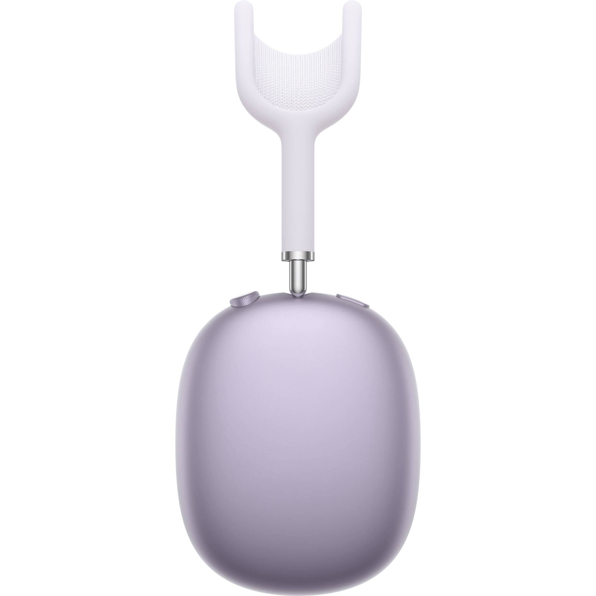 Left. Apple - Apple AirPods Max USB-C Active Noise Cancellation Headphones with MightySkins Customization Code - Purple - Purple.