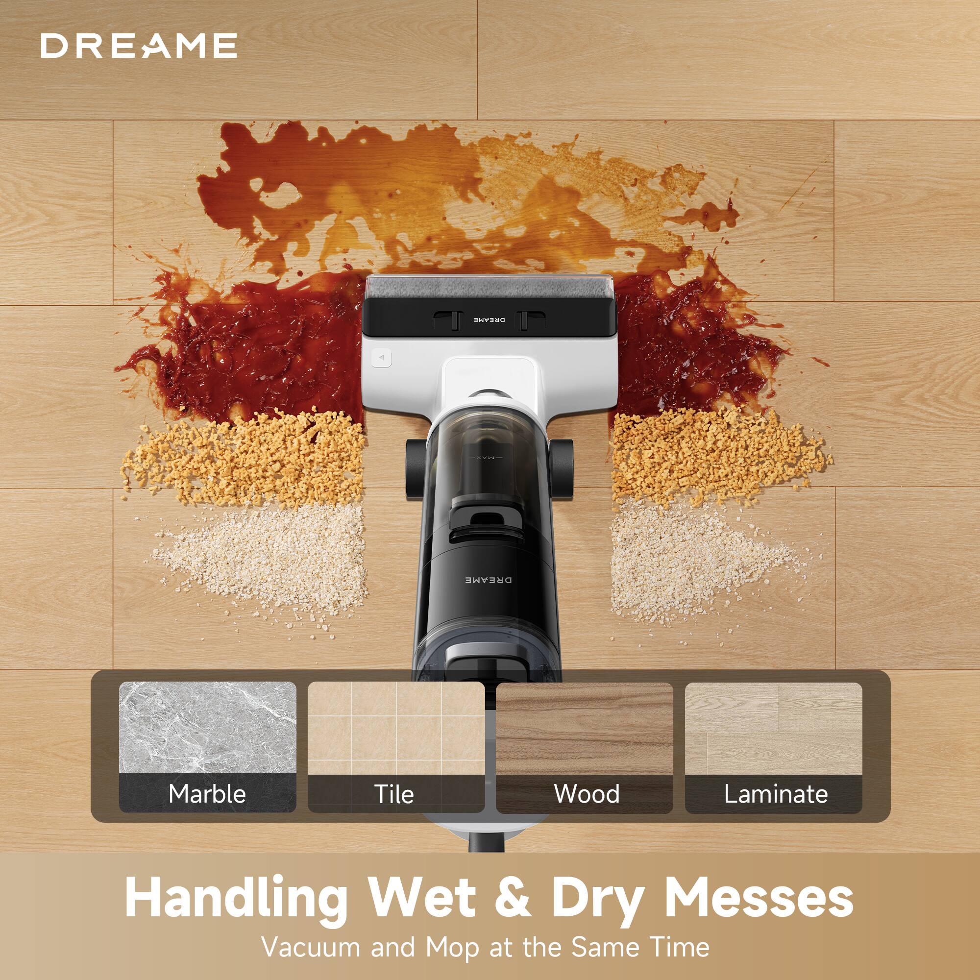 DREAME | Handling Wet & Dry Messes | Vacuum and Mop at the Same Time