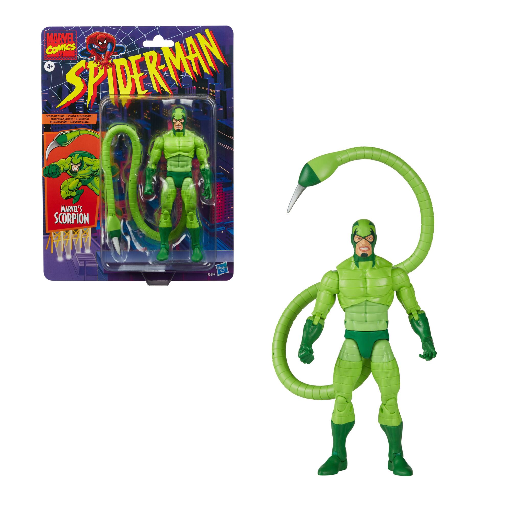 Front. Marvel - Legends Series Marvel Comics Spider-Man Marvel's Scorpion.
