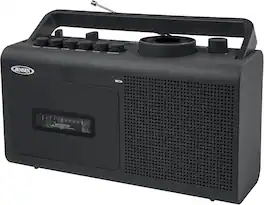 Jensen - MCR250 Portable Cassette Player/Recorder with AM/FM Radio