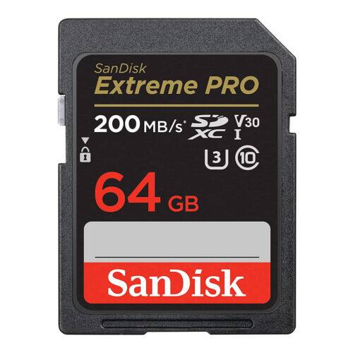 SanDisk Extreme PRO  
200 MB/s  
V30  
XC I  
3  
10  
64 GB  
SanDisk