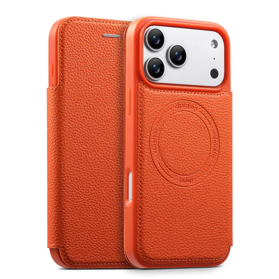 223906 Dteck Ultra Thin Faux Leather Card Slot Case for Apple iPhone 17 Pro,Qi ...