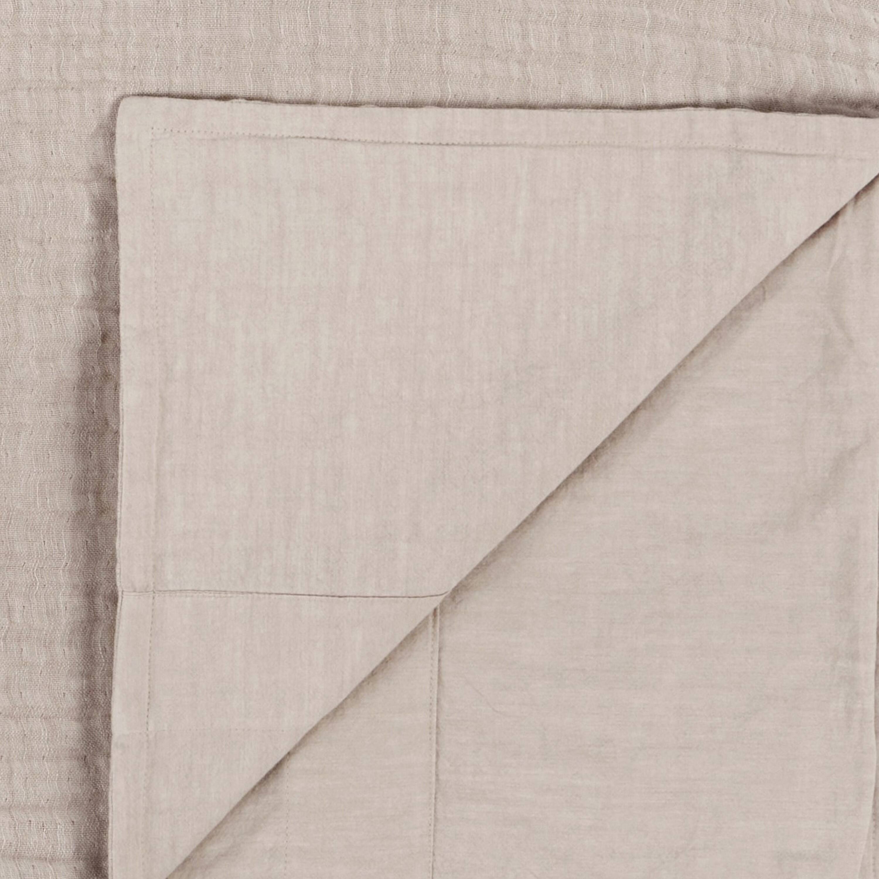 Left. Manhattan Lane - Irma King Size Duvet Cover, Pre Shrunk, Cotton and Premium Linen - Brown.