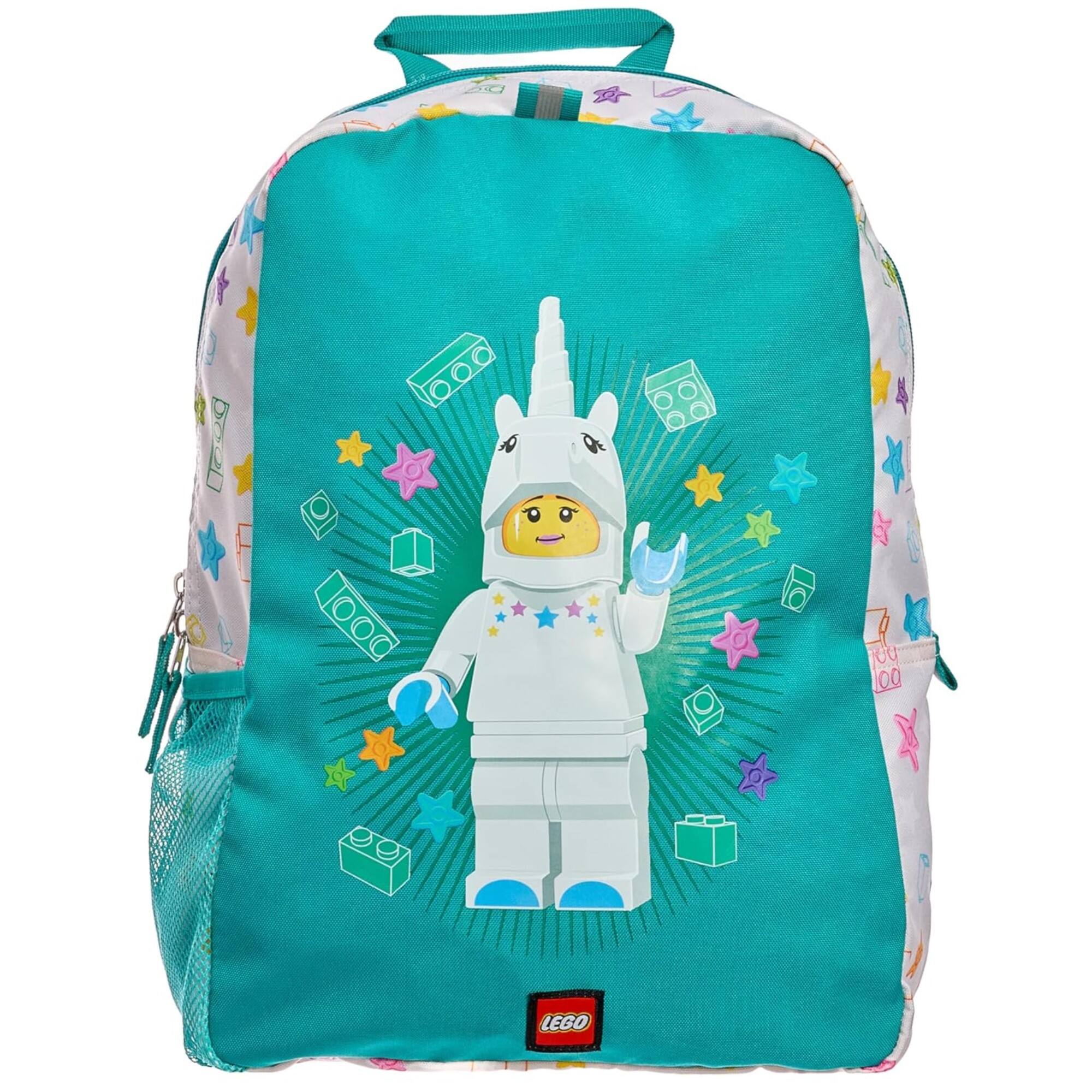 Alt View 1. LEGO - LEGO Iconic Unicorn Girl Kids School Backpack for Travel, On-the-Go, Back to School, with Adjustable Padded Straps - Multicolored.