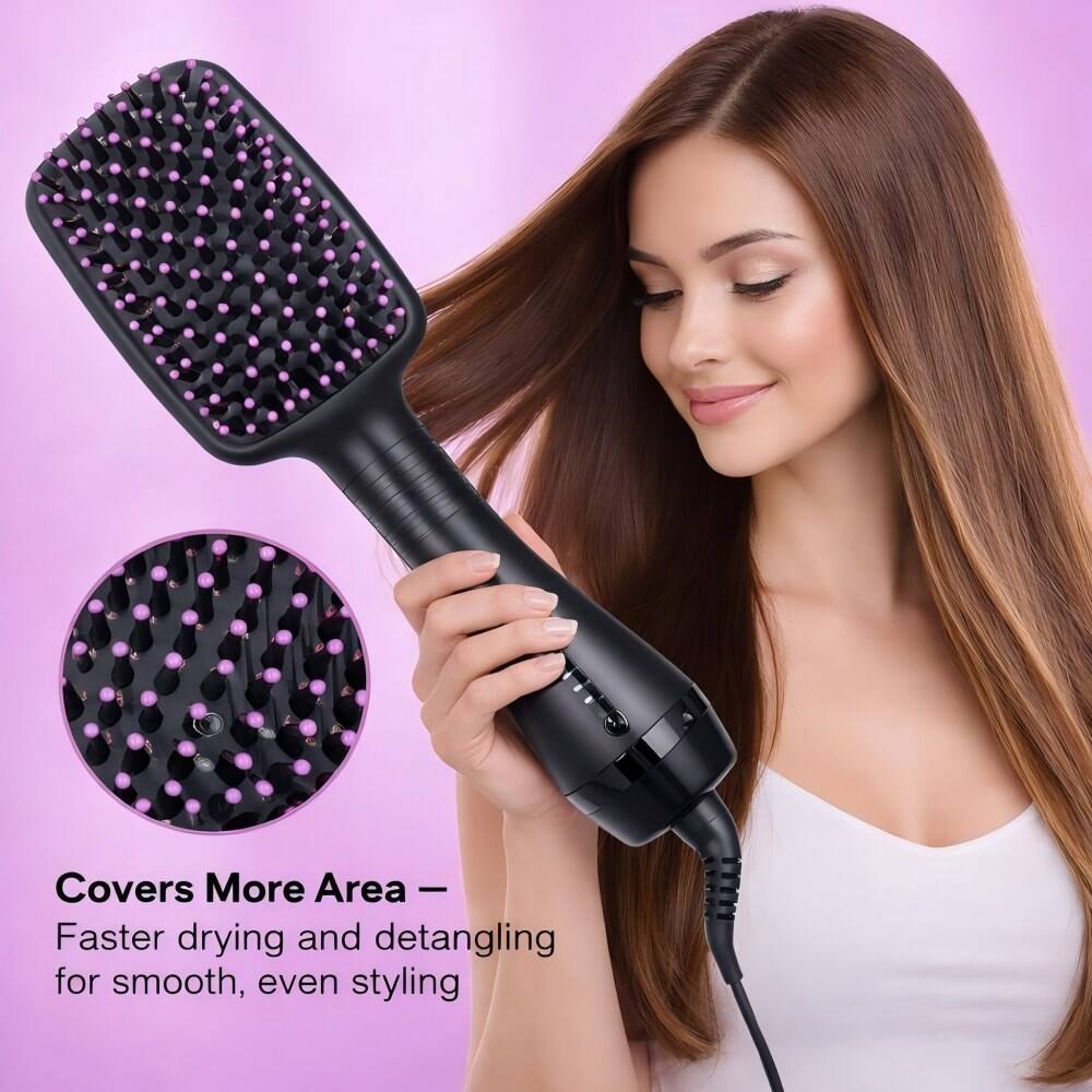 Covers More Area –  
Faster drying and detangling for smooth, even styling