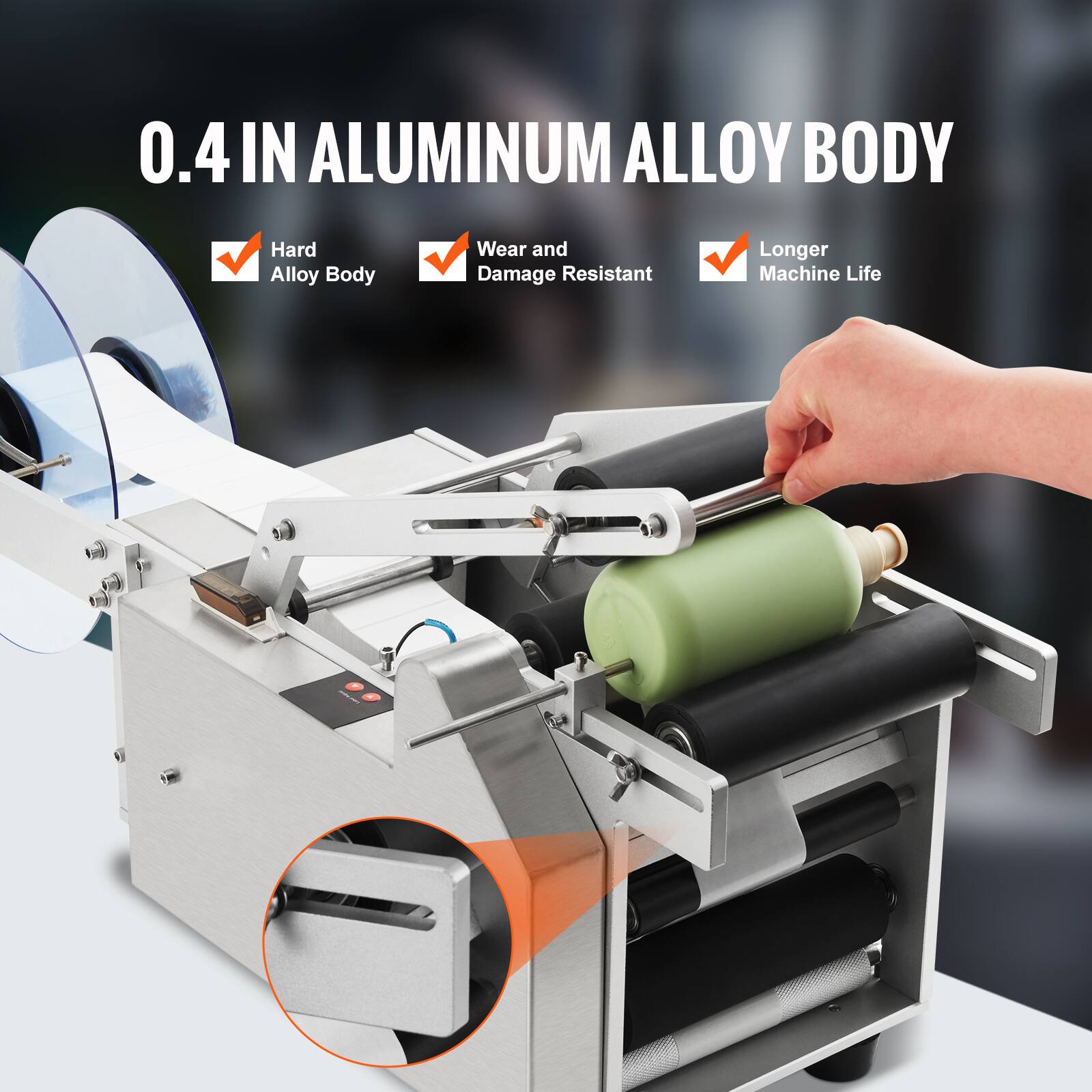 0.4 IN ALUMINUM ALLOY BODY

- Hard Alloy Body
- Wear and Damage Resistant
- Longer Machine Life