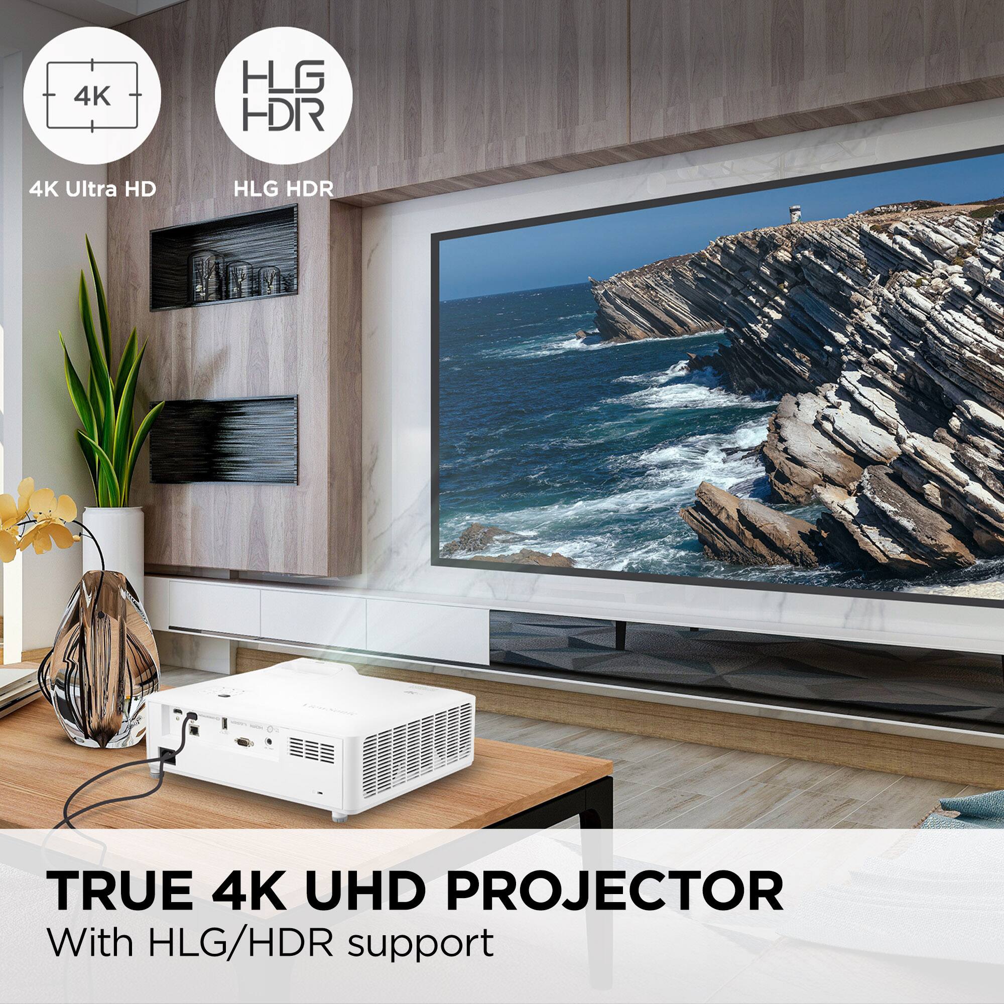 TRUE 4K UHD PROJECTOR WITH HLG/HDR SUPPORT