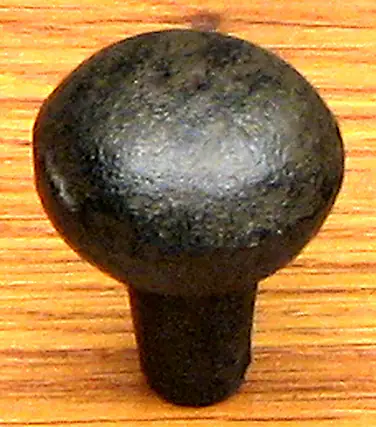 Front. BreeBe - Antique Round Drawer Knob Set/12 - Black.