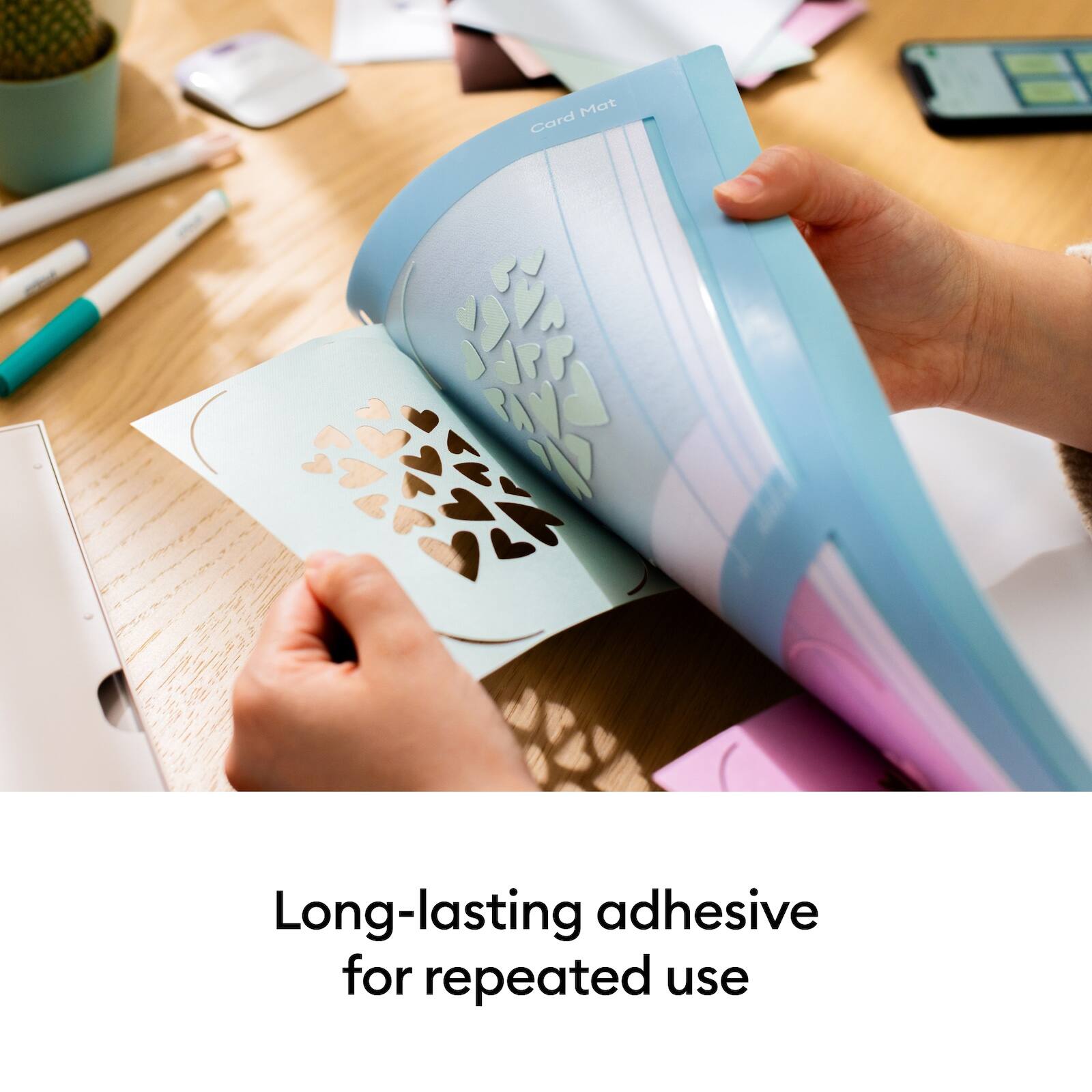 Long-lasting adhesive for repeated use