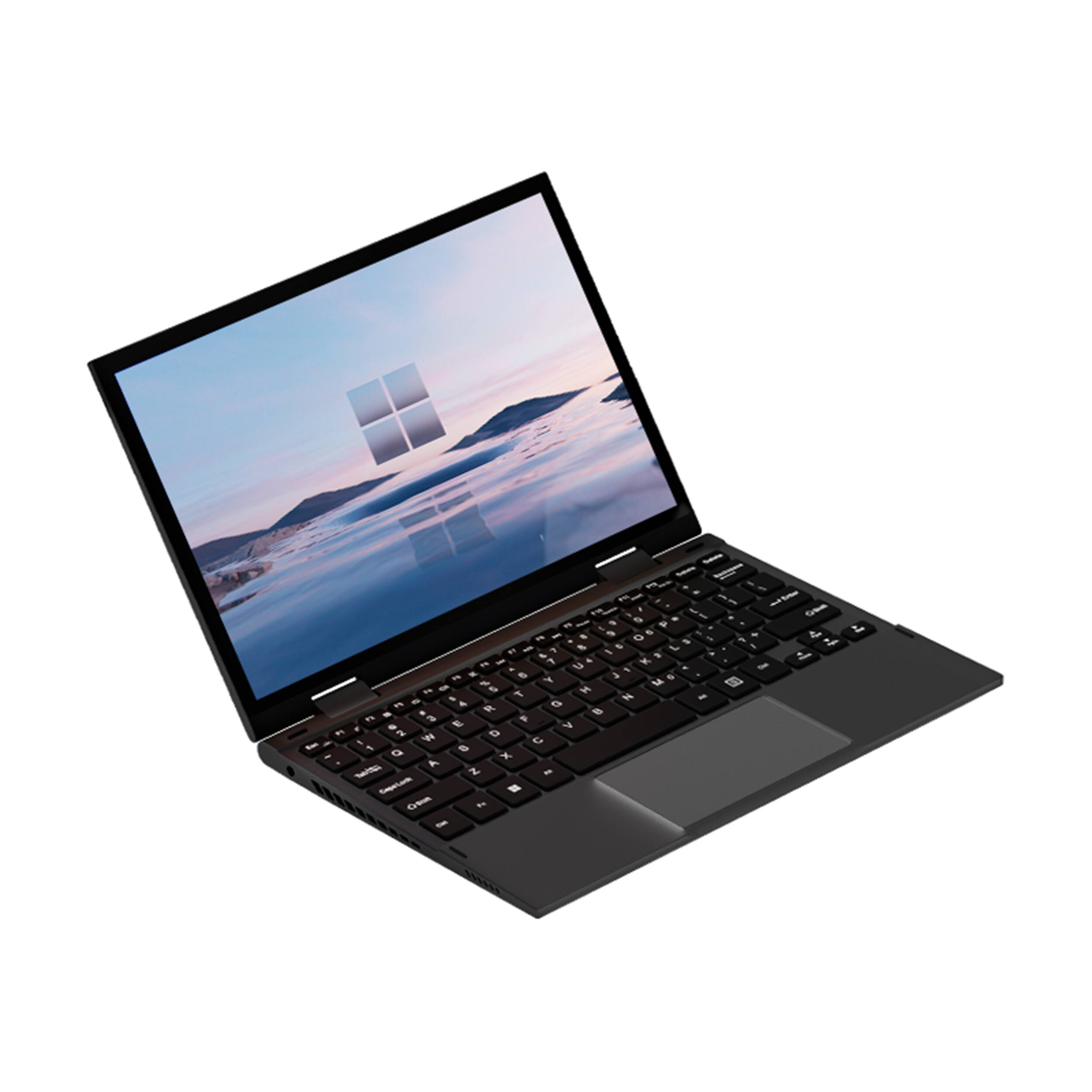 Alt View 2. Hotface - Hotface 10.95" 2-in-1 FHD+ Touchscreen Laptop,Intel Quad-Core N95,16GB RAM,1TB SSD,Windows 11,Black - Black.