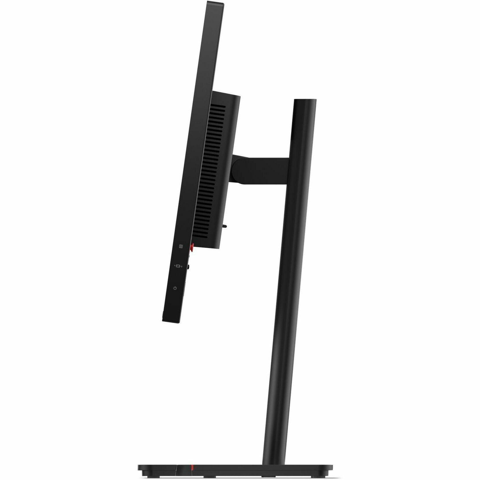 Alt View 3. Lenovo - Lenovo ThinkVision T24D-40 24" Class Full HD LED Monitor - 16:9 - Eclipse Black - 23.8" Viewable - In-plane Switching - Eclipse Black.