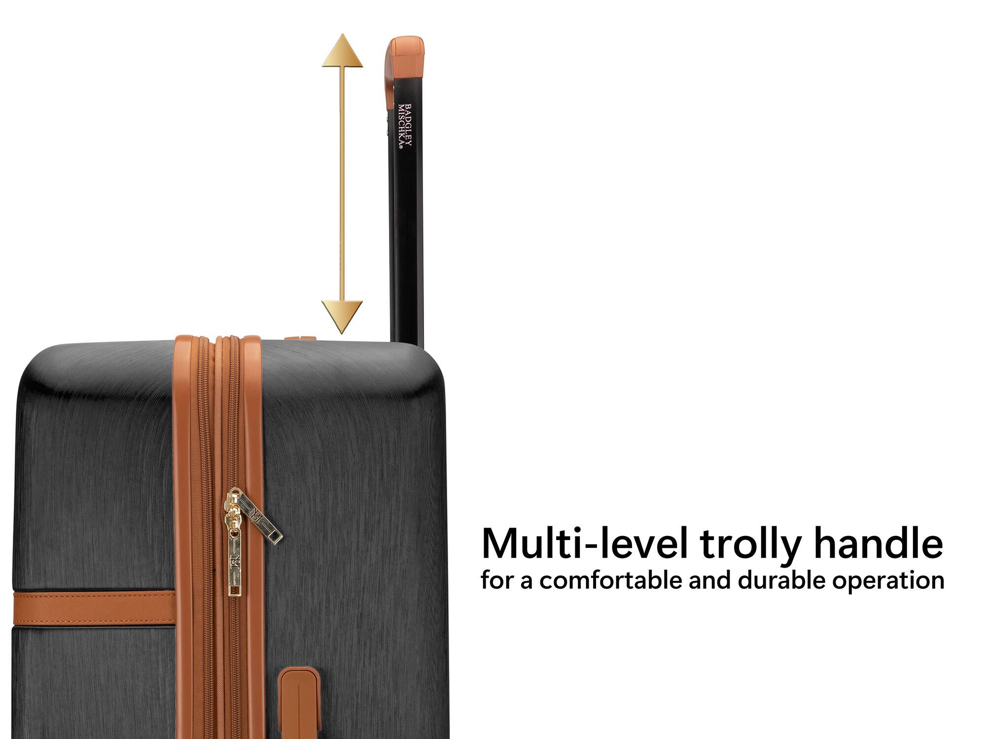 MISCHKA BADGLEY Multi-level trolly handle for a comfortable and durable operation