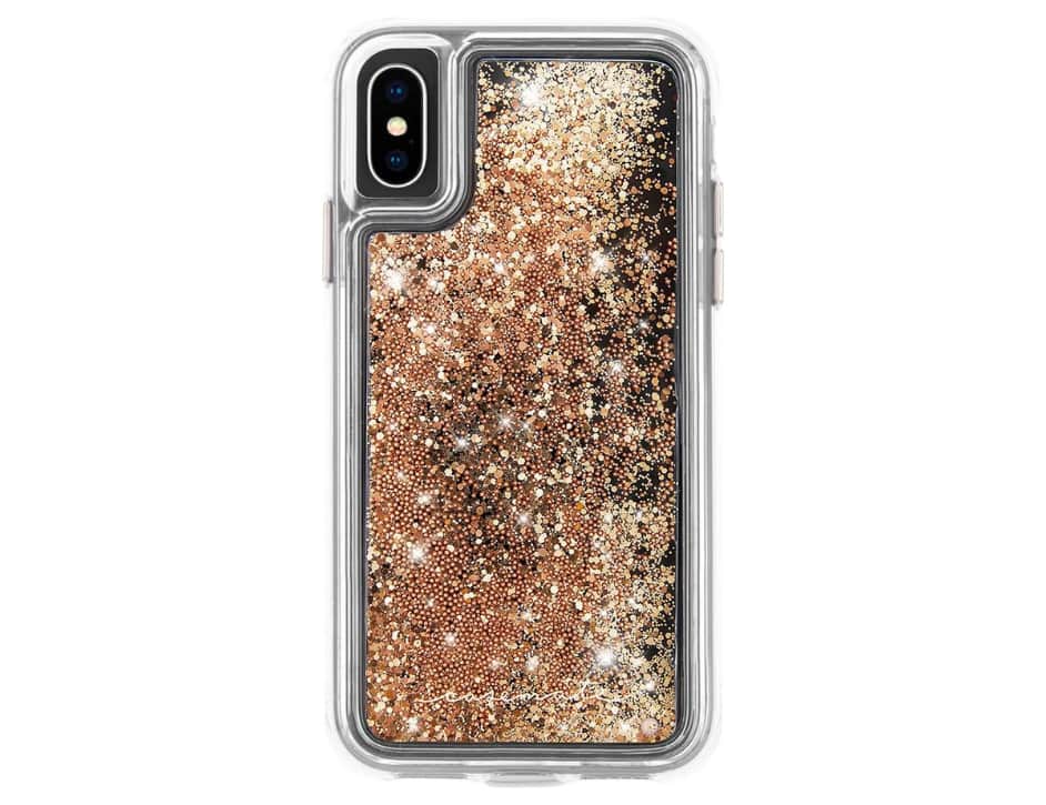 Front. Case-Mate - Case-Mate Apple iPhone Xs, X Waterfall Gold Case - Gold.