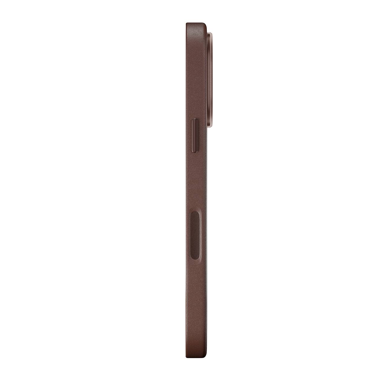Angle. SANDMARC - Minimal Leather Case - iPhone 16 Pro Max - Brown - brown.