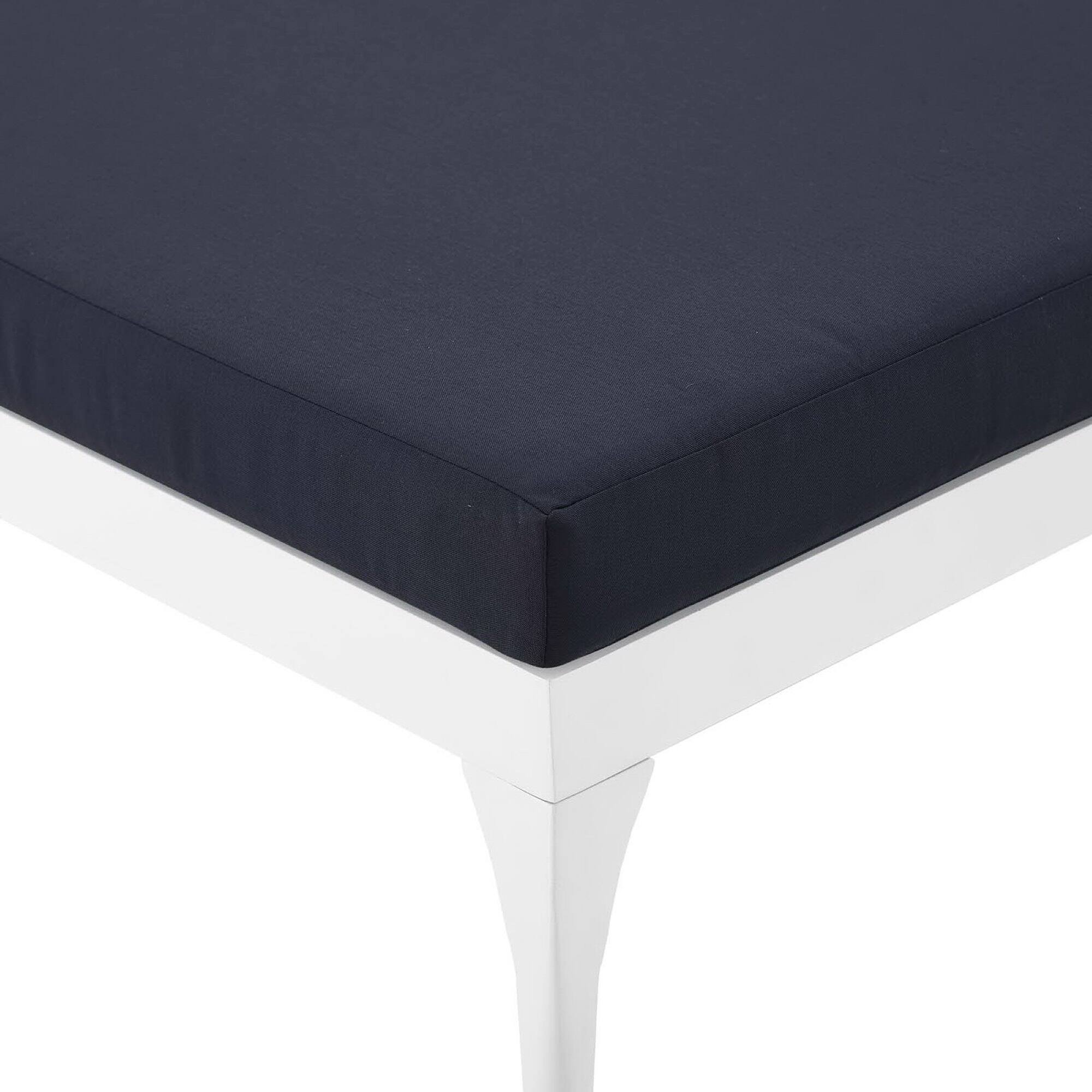 Alt View 3. Modway - Perspective Cushion Outdoor Patio Chaise Lounge Chair by Modway - White Navy.