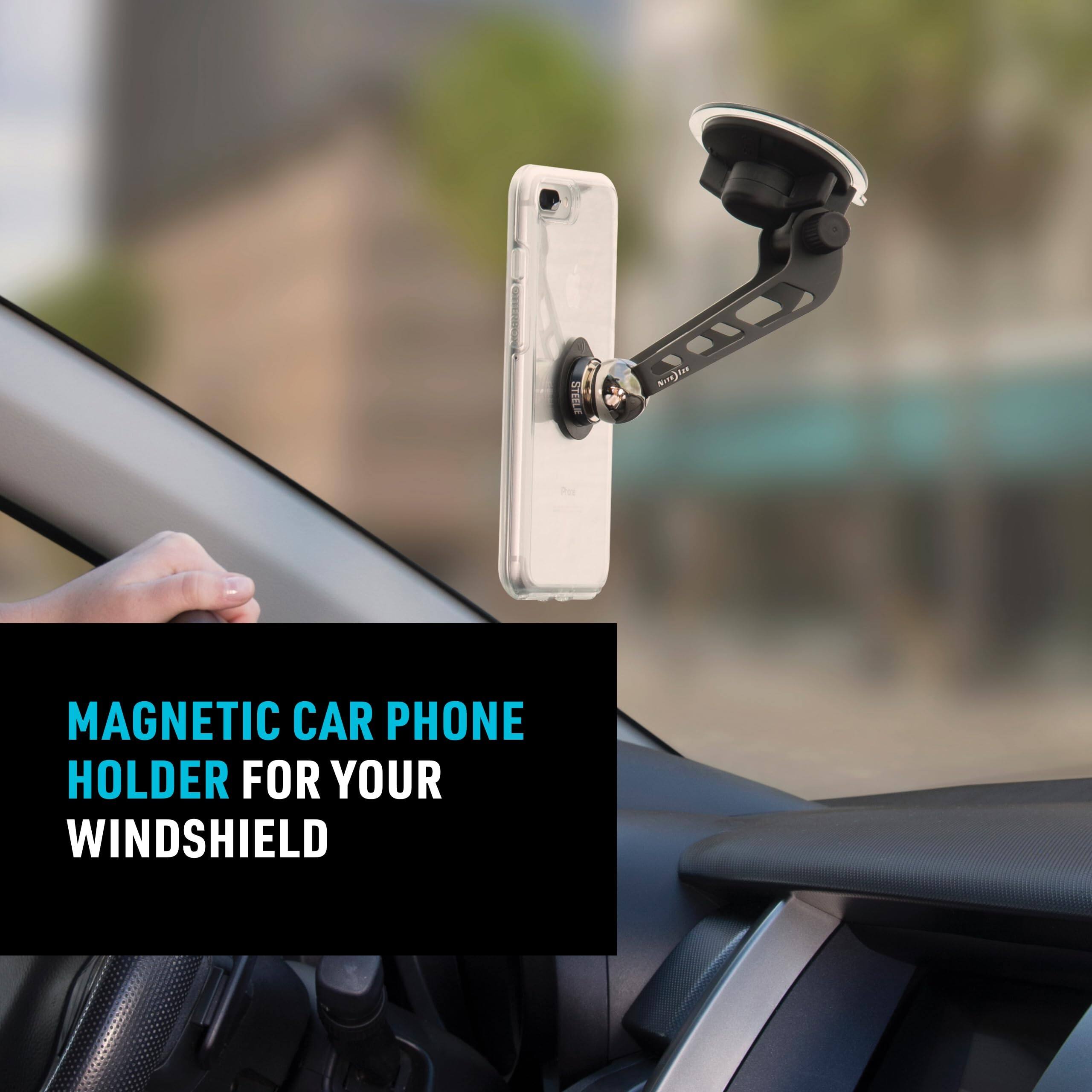 MAGNETIC CAR PHONE HOLDER FOR YOUR WINDSHIELD