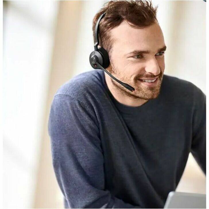 Alt View 2. Jabra - Jabra Engage 55 SE Headset - Microsoft Teams Certification - Stereo - Binaural - Black.