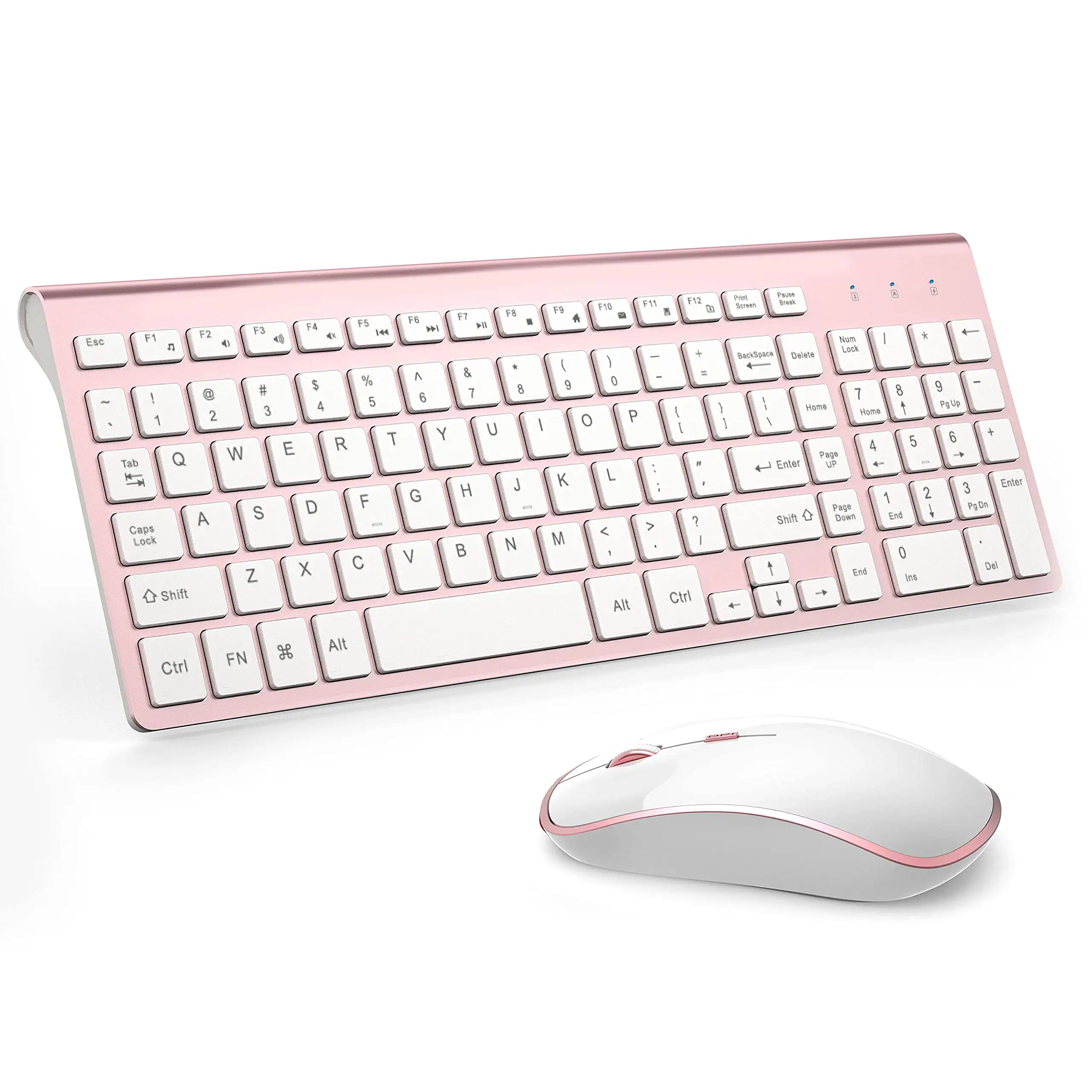 Cedar Assembly - Wireless Mouse Combo Compact And Ultra Slim For Windows Computer Desktop Pc Laptop - Wireless - Pink
