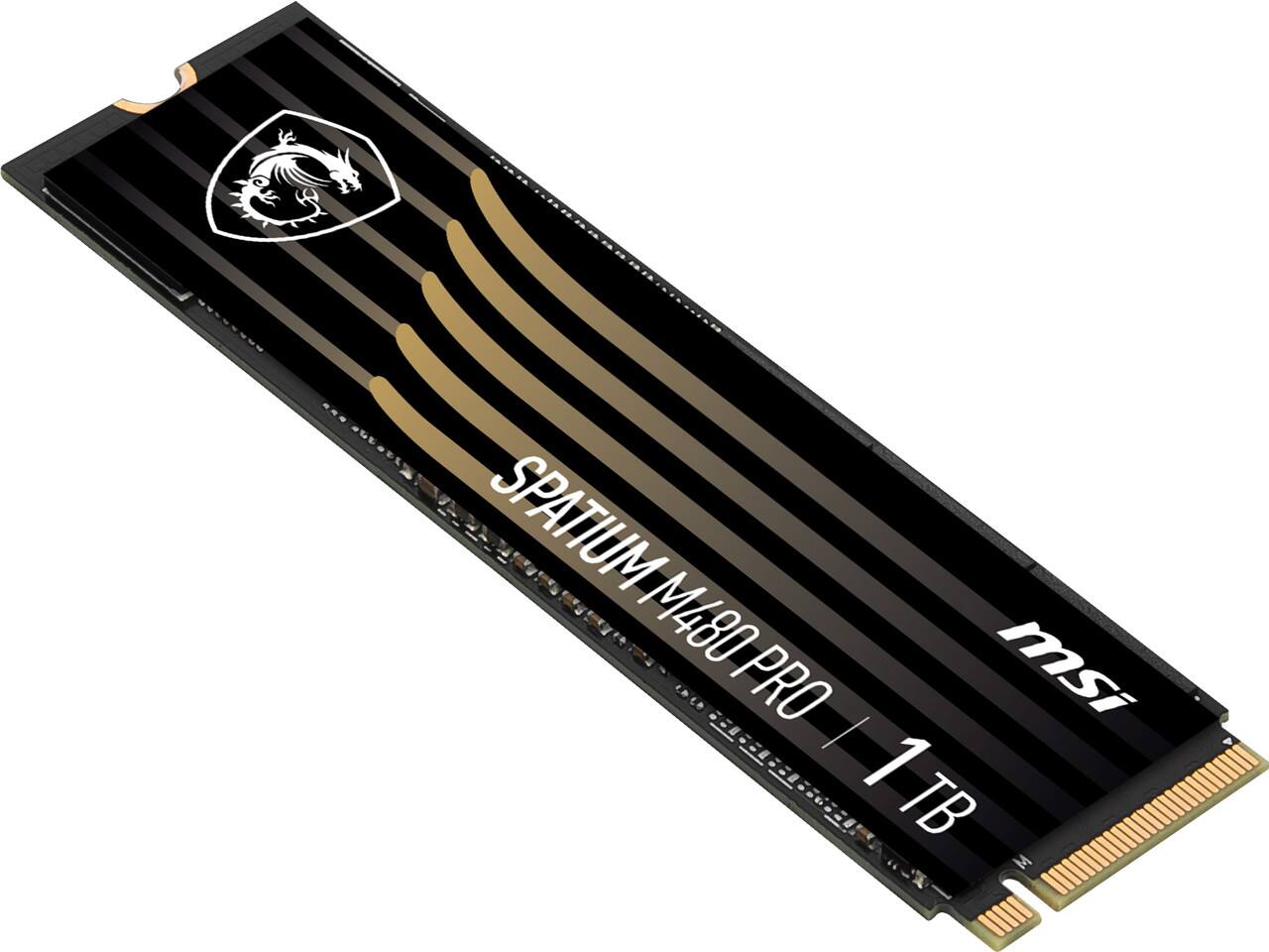 MSI SPATIUM M480 PRO PCIe 4.0 NVMe M.2 1TB PCI Express 4.0 x4