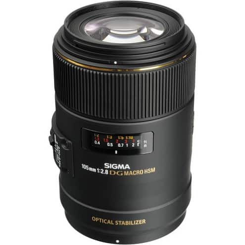 Sigma - 258306 105mm F2.8 EX DG OS HSM Macro Lens for Nikon DSLR Camera - Black