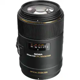 Sigma - 258306 105mm F2.8 EX DG OS HSM Macro Lens for Nikon DSLR Camera - Black