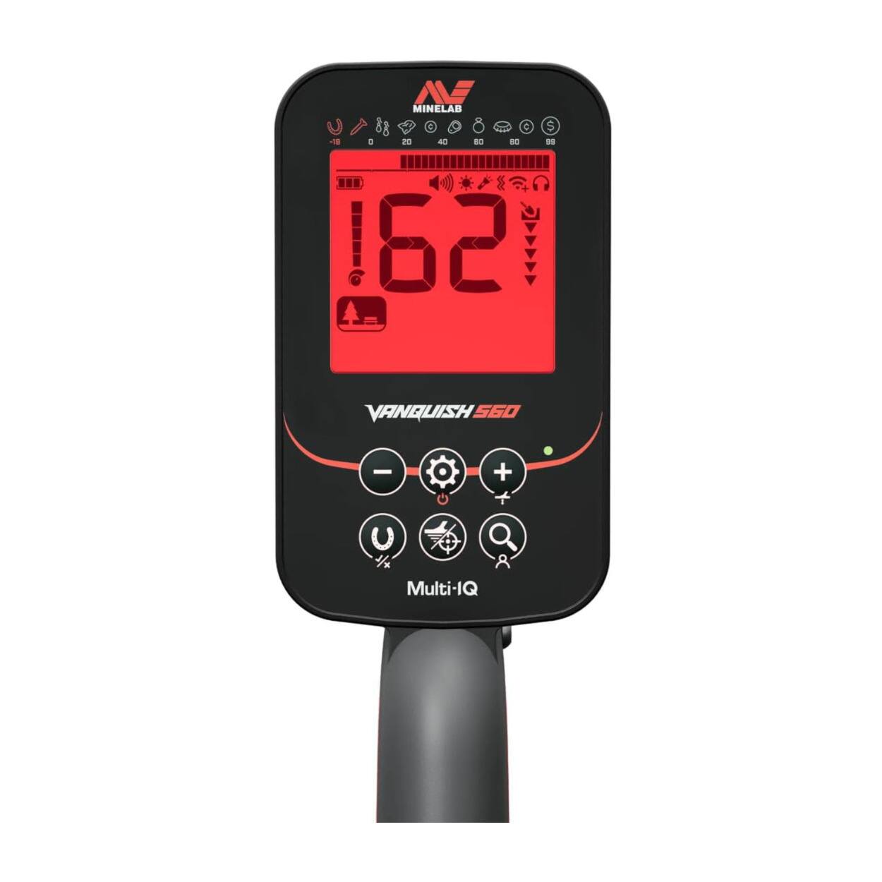AF I MINELAB C $ - 20 40 B 80 - 162 J VANQUISH 560 - + 8 Multi-IQ