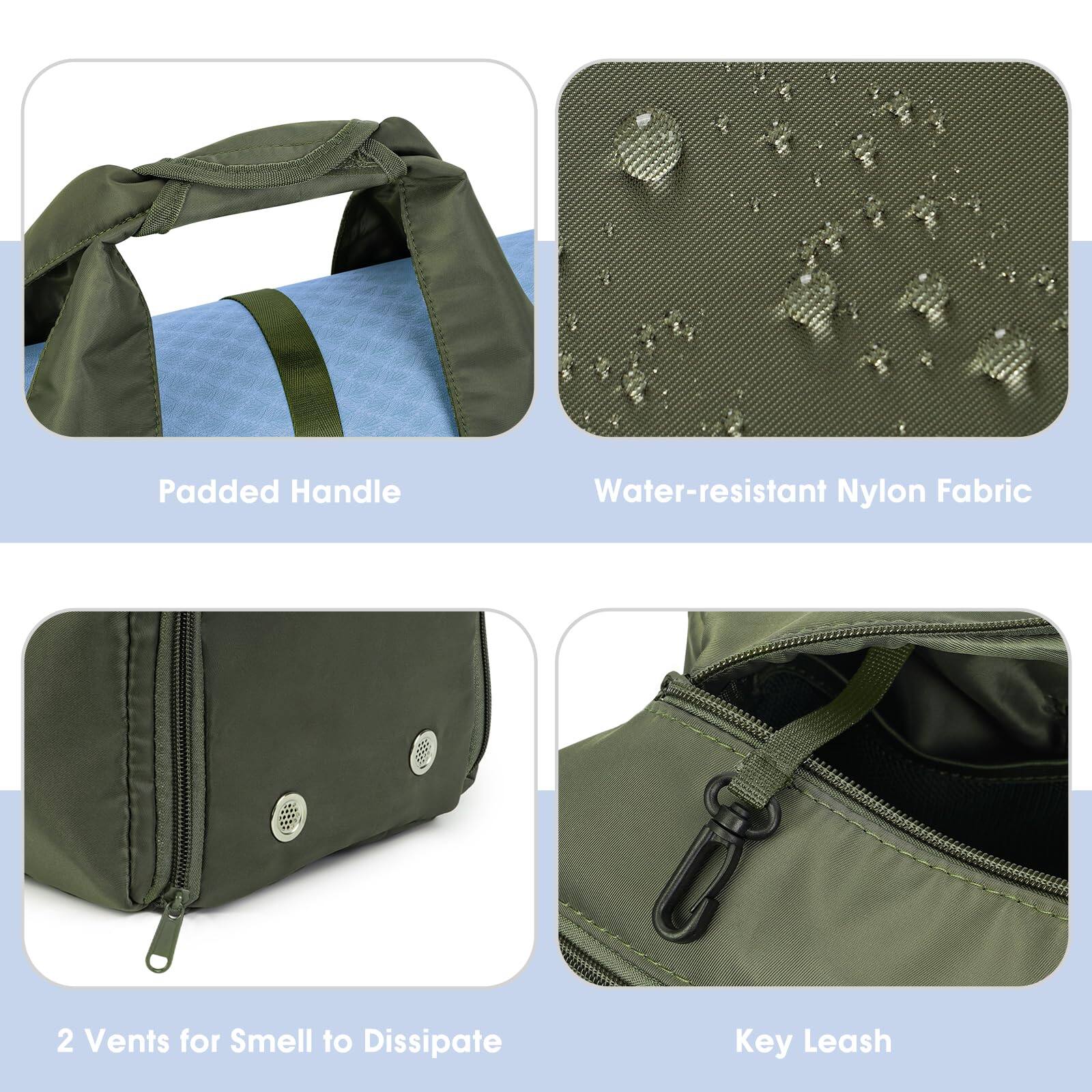 Pacoar Cade Yoga Gym Bags For Women With Shoes Compartment & Wet Dry ...
