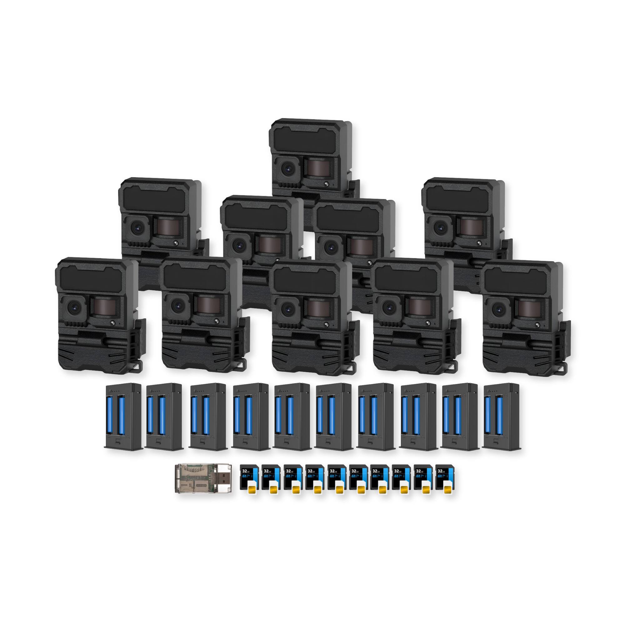 Front. Yellowstone - Yellowstone Y2 Black Wide Lens Bundle with Batteries and Accessories (10-Pack).