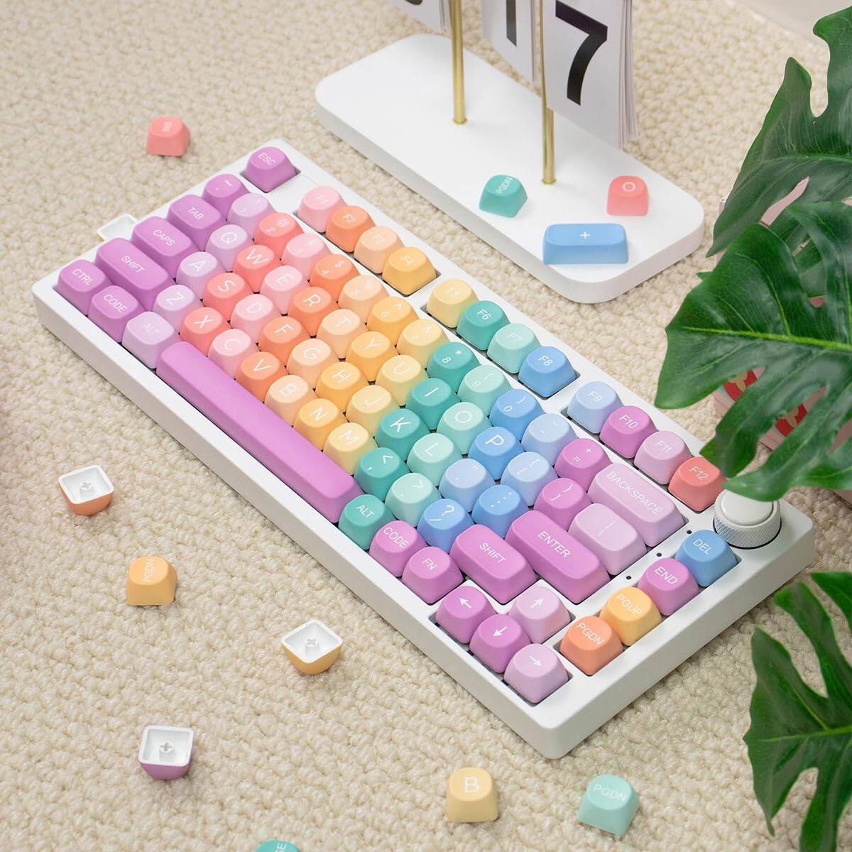 Sure, here is the corrected and grouped text from the image:

**Top Row:**
- ESC
- F1
- F2
- F3
- F4
- F5
- F6
- F7
- F8
- F9
- F10
- F11
- F12

**Second Row:**
- 1
- 2
- 3
- 4
- 5
- 6
- 7
- 8
- 9
- 0
- -
- =

**Third Row:**
- Q
- W
- E
- R
- T
- Y
- U
- I
- O
- P
- [
- ]

**Fourth Row:**
- A
- S
- D
- F
- G
- H
- J
- K
- L
- ;
- '

**Fifth Row:**
- Z
- X
- C
- V
- B
- N
- M
- ,
- .
- /

**Function Keys:**
- CTRL
- CODE
- ALT
- SHIFT
- CAPS
- ENTER
- DEL
