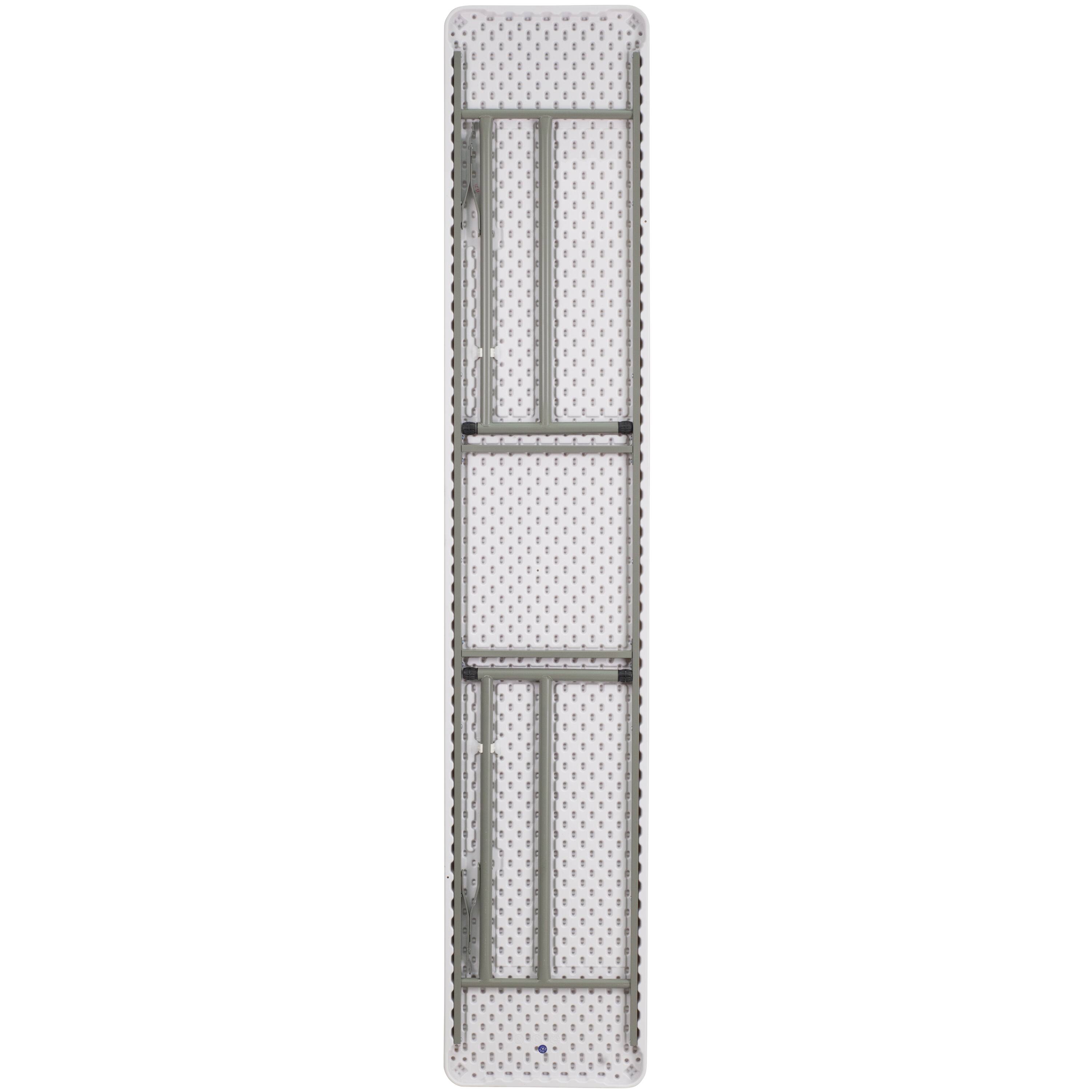 Alt View 14. Alamont Home - Elon 8-Foot Granite White Plastic Folding Training / Seminar Table - Granite White.