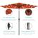 UV Protection: Fabric shade made from quality polyester to diffuse sunlight.
Durable: Powder-coated steel withstands wear over time.
Built-in Crank: Pulley-assisted crank opens and closes the umbrella.
Push-button Tilt: Freely adjust the angle with a locking tilt joint.