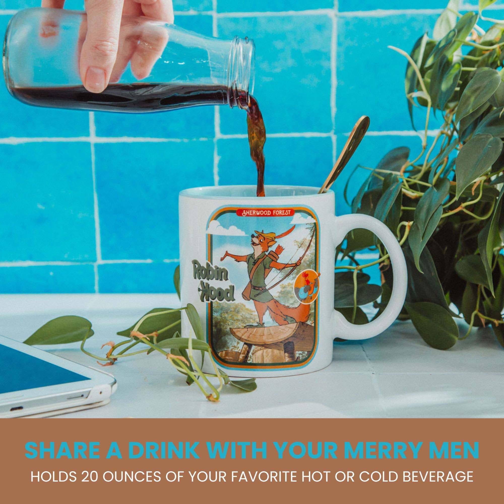 SHERWOOD FOREST  
Robin Hood  

SHARE A DRINK WITH YOUR MERRY MEN  
HOLDS 20 OUNCES OF YOUR FAVORITE HOT OR COLD BEVERAGE