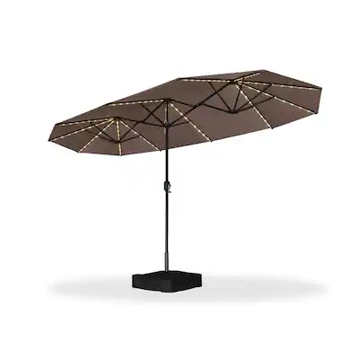13 foot market patio umbrella MFSTUDIO 13ft Outdoor Umbrella, Double Sided Large Rectangular Table Twin Triple Rectangle Umbrellas with Crank Handle for Outside Picnic Backyard Deck Pool (no base) : Patio, Lawn This large rectangular patio umbrella is designed for optimal outdoor enjoyment 13ft Large Patio Umbrella, Double-Sided