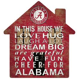Fan Creations - Alabama Crimson Tide 12'' Team House Sign - Multicolor