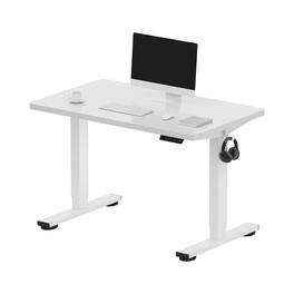 FlexiSpot - E2 40''W Electric Adjustable Standing Desk Chipboard, / - White