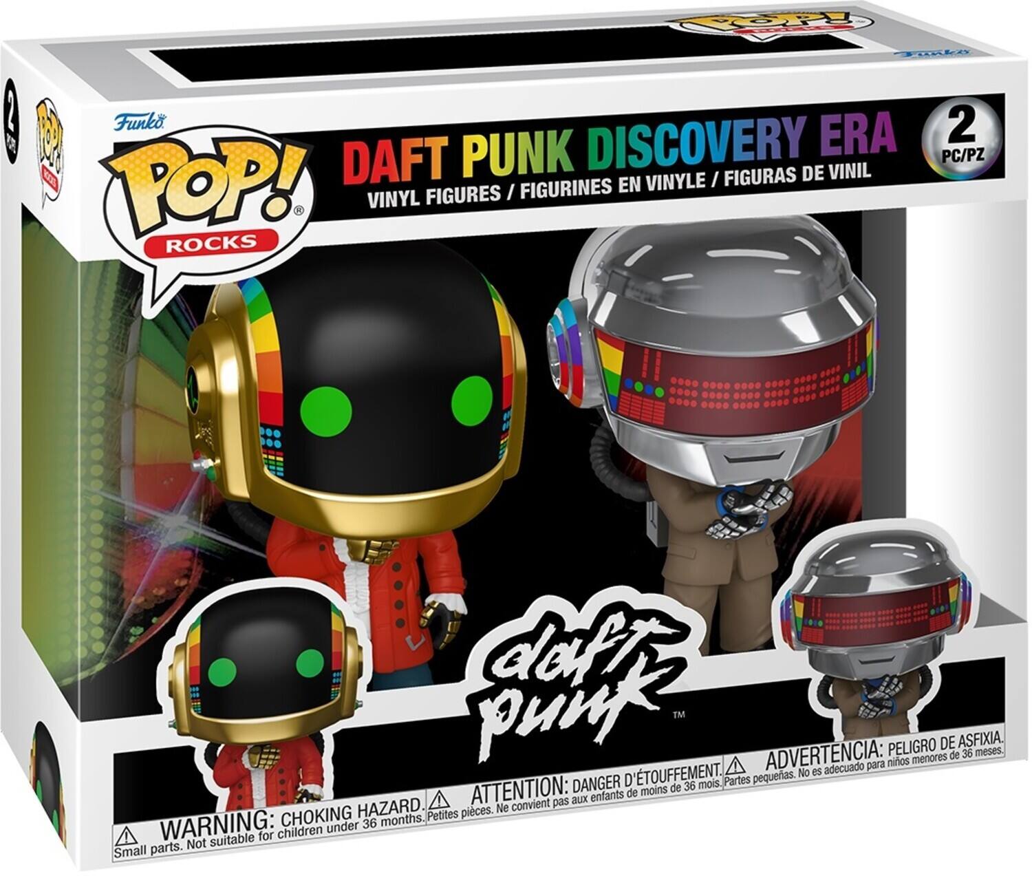 Funko POP! DAFT PUNK DISCOVERY ERA 2 PC/PZ VINYL FIGURES / FIGURINES EN VINYLE / FIGURAS DE VINIL

WARNING: CHOKING HAZARD. Small parts. Not suitable for children under 36 months.